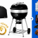 Grill węglowy 22" PRO Charcoal Kettle czarny + płyta żeliwna + zestaw (komin do rozpalania #67802, węgiel drzewny 3 kg #67107, podpałka 100 szt. #67052)